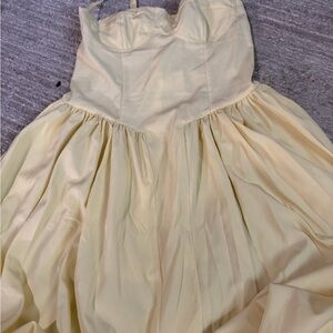 Elegant Cream Midi Dress